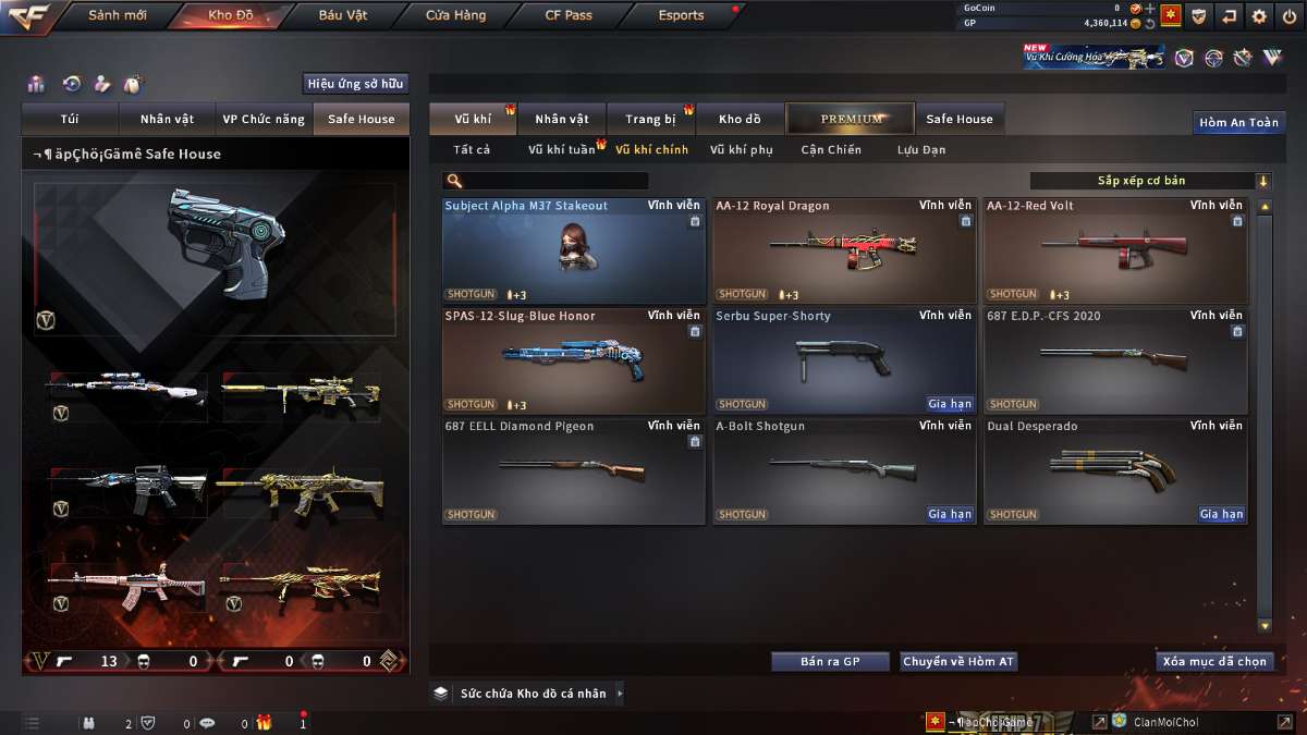 shop acc cf uy tin gia re